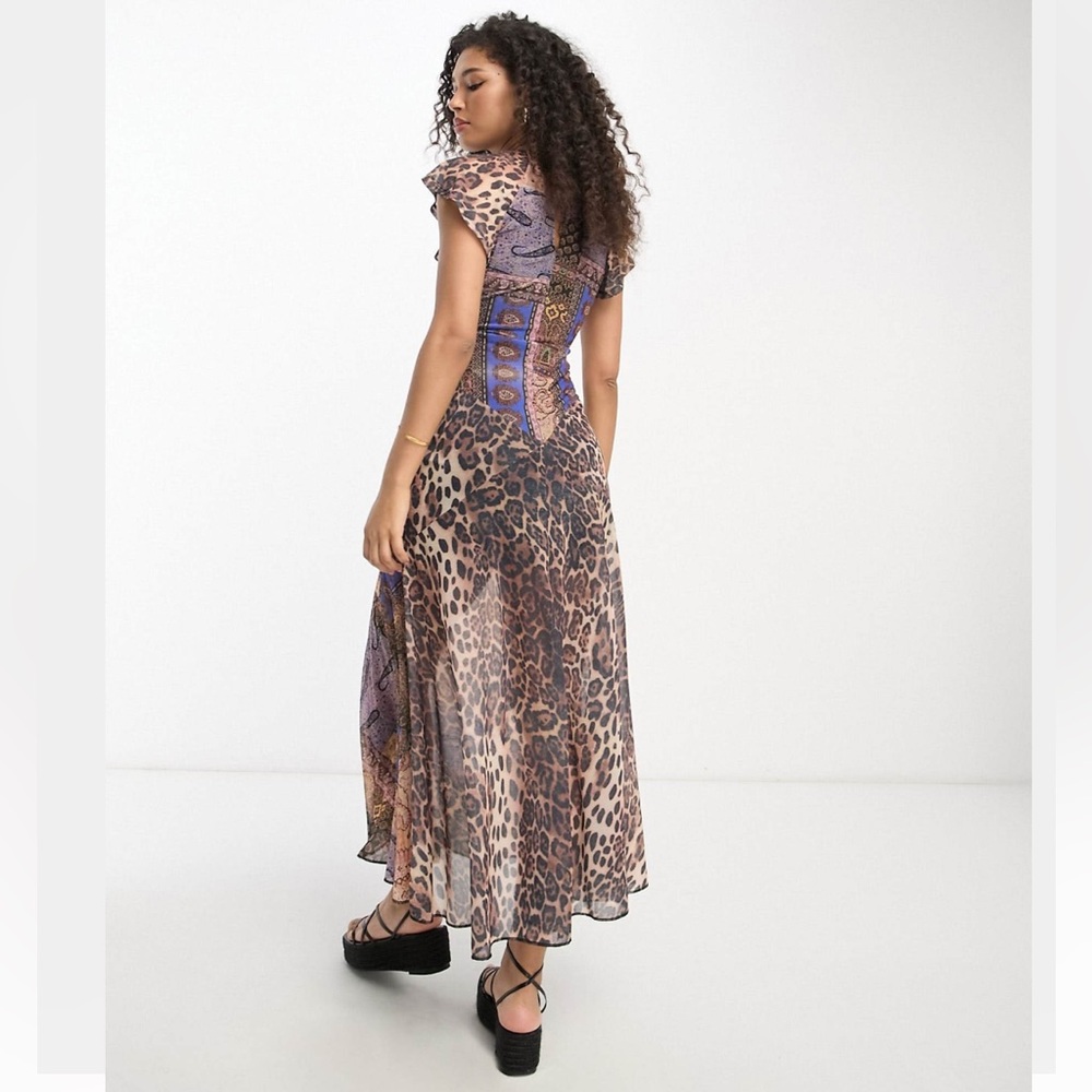 ASOS Multicolor Patchwork Maxi Dress - Picture 4 of 4